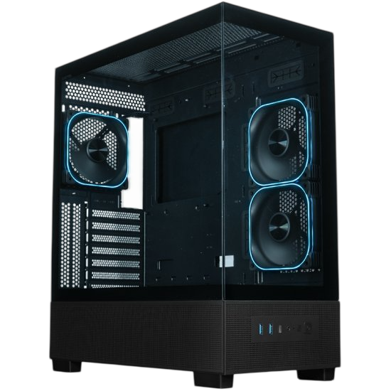 Компьютерный корпус XASTRA Q500 3ARGB-FG-C10-UC ARGB Black (Q500-3FG12A-C10-UC)