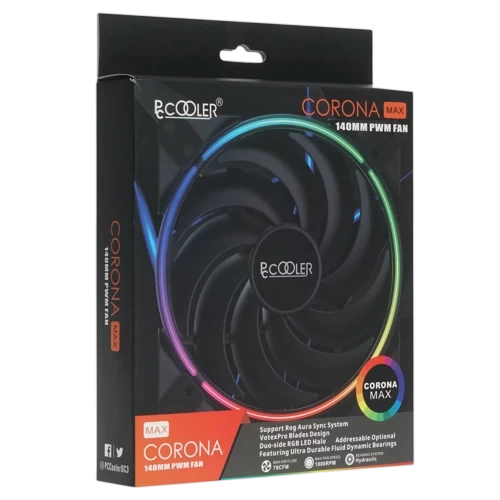 Вентилятор для корпуса PCcooler CORONA MAX 140 RGB