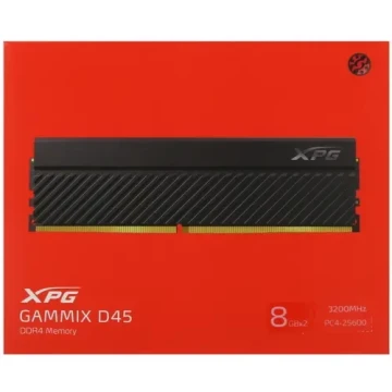 Оперативная память 16 Gb 3200 MHz ADATA GAMMIX D45 Black (AX4U32008G16A-DCBKD45)