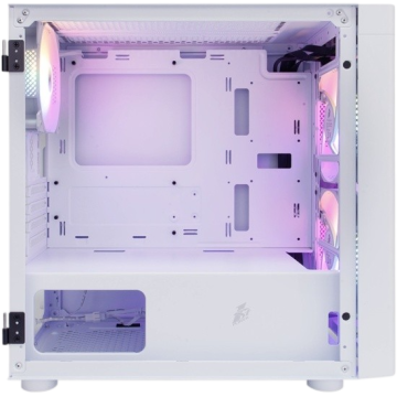 Компьютерный корпус 1STPLAYER DK D3-B LED White (D3-B-WH-2F1P-W-1F1-W)