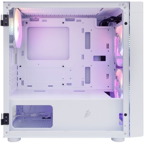 Компьютерный корпус 1STPLAYER DK D3-B LED White (D3-B-WH-2F1P-W-1F1-W)