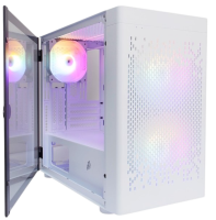 Компьютерный корпус 1STPLAYER DK D3-B LED White (D3-B-WH-2F1P-W-1F1-W)