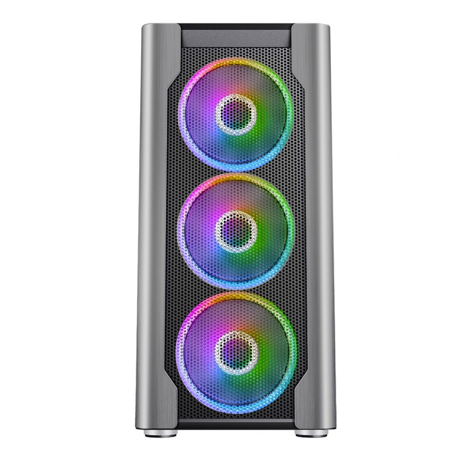 Компьютерный корпус 1STPLAYER DK DX Silver DX-SL-M1-PLUS