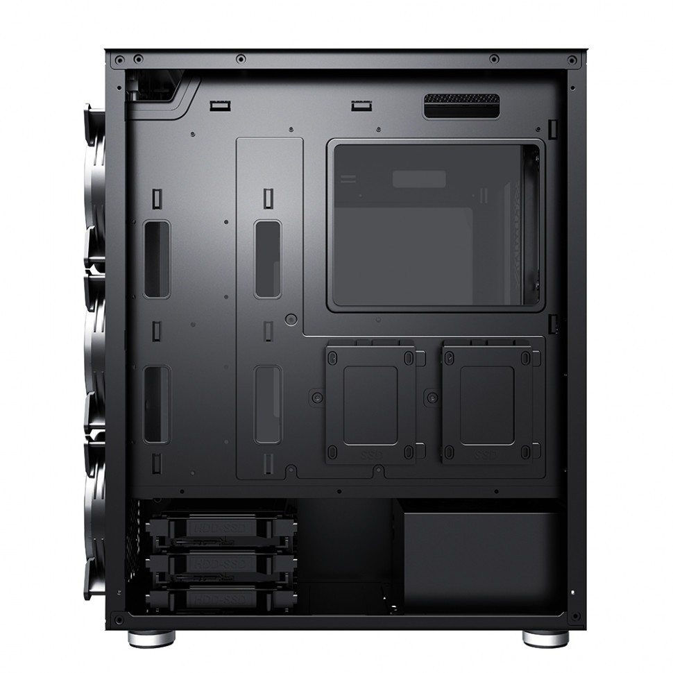 Компьютерный корпус 1STPLAYER DK DX Silver DX-SL-M1-PLUS