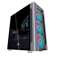 Компьютерный корпус 1STPLAYER DK DX Silver DX-SL-M1-PLUS