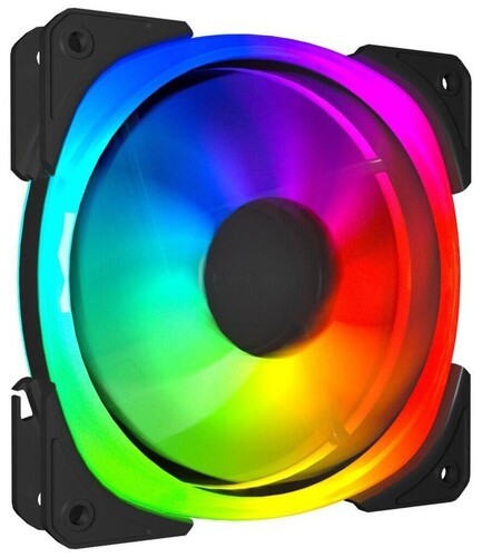 Вентилятор для корпуса Powercase ARGB Black (M21-14 ARGB) PWM Bulk