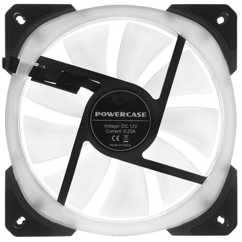 Вентилятор для корпуса Powercase ARGB Black (M21-14 ARGB) PWM Bulk