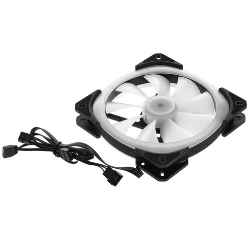 Вентилятор для корпуса Powercase ARGB Black (M21-14 ARGB) PWM Bulk