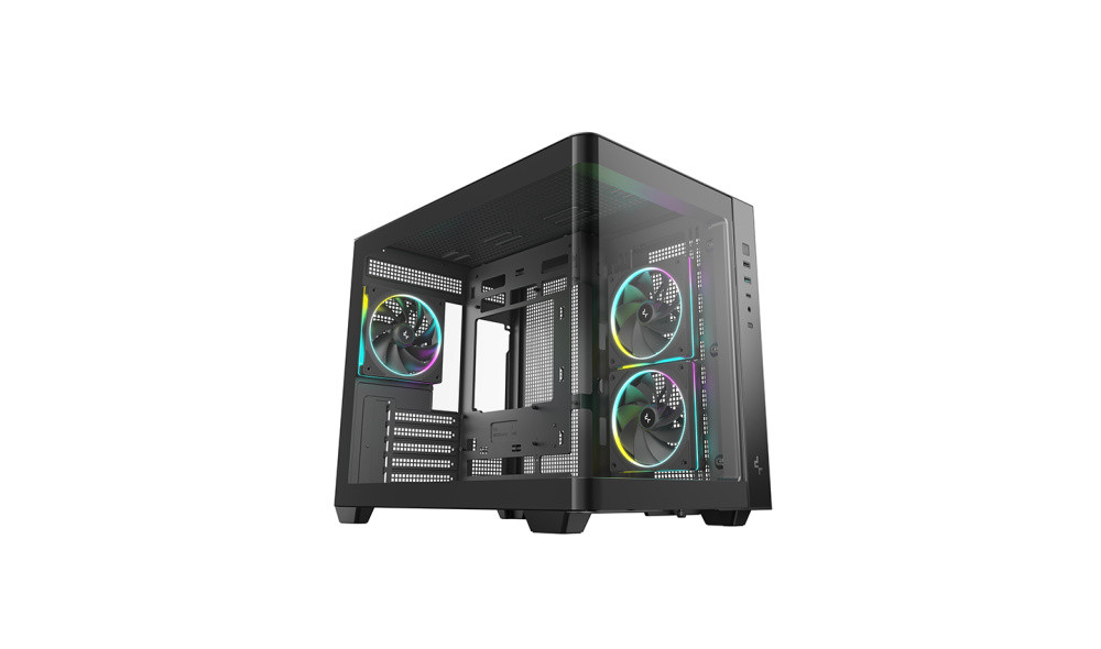 Компьютерный корпус Deepcool CG330U 3F TG aquarium ARGB Black