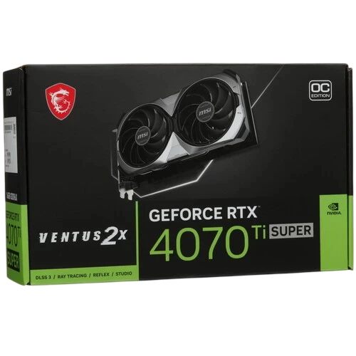 Видеокарта MSI (RTX 4070 Ti SUPER 16G VENTUS 2X) GeForce RTX 4070 Ti SUPER 16GB VENTUS 2X