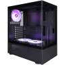 Компьютерный корпус 1STPLAYER MIKU Mi7-A ARGB Black (Mi7-A-BK-2FC7R-1FC7)