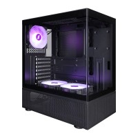 Компьютерный корпус 1STPLAYER MIKU Mi7-A ARGB Black (Mi7-A-BK-2FC7R-1FC7)