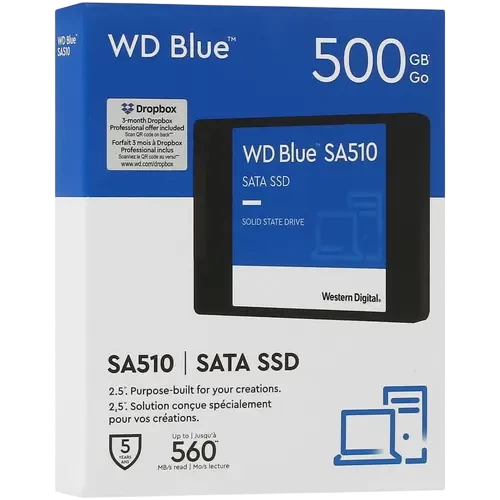 Твердотельный накопитель Western Digital 500 Gb Blue (WDS500G3B0A)