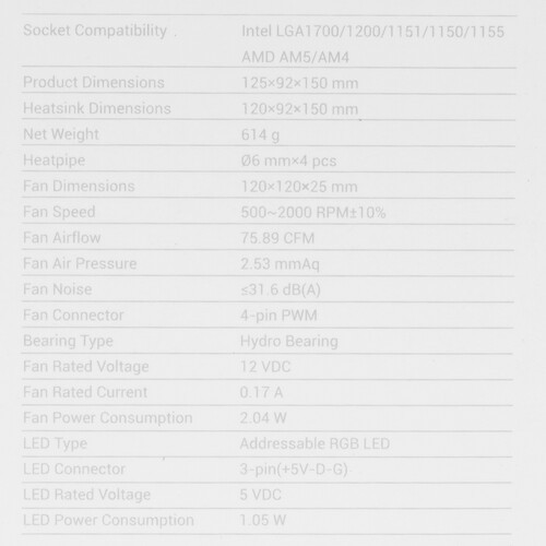 Кулер для процессора Deepcool GAMMAXX AG400 BK ARGB R-AG400-BKANMC-G-2