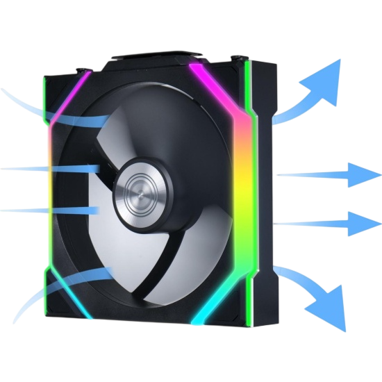 Комплект вентиляторов для корпуса Lian Li UNI FAN SL WIRELESS 120 ARGB Black 12SL1W3B (G99.12SL1W3B.R0)