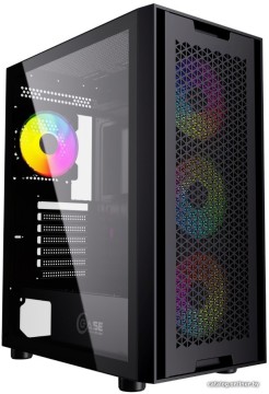 Компьютерный корпус Powercase ALISIO X4B TG 4x Black CAXB-L4