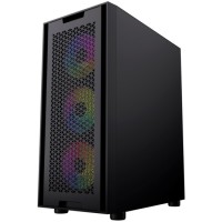 Компьютерный корпус Powercase ALISIO X4B TG 4x Black CAXB-L4