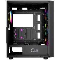 Компьютерный корпус Powercase ALISIO X4B TG 4x Black CAXB-L4