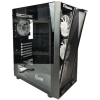 Компьютерный корпус Powercase ALISIO X4B TG 4x Black CAXB-L4
