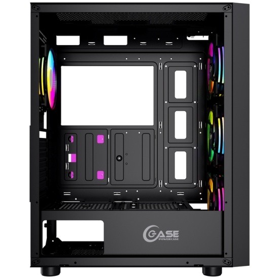 Компьютерный корпус Powercase ALISIO X4B TG 4x Black CAXB-L4