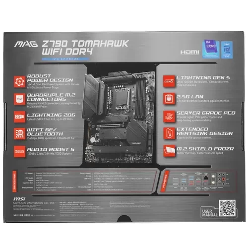 Материнская плата MSI MAG Z790 TOMAHAWK WIFI DDR4