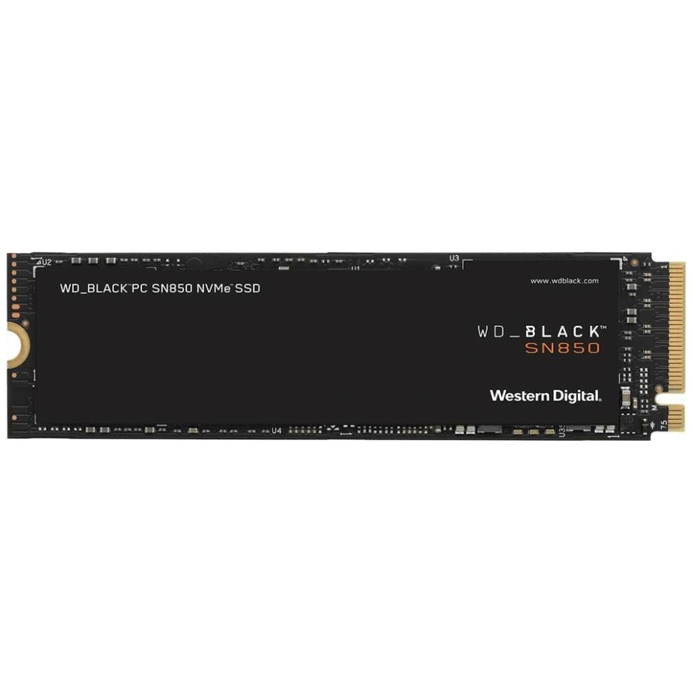 Твердотельный накопитель Western Digital 500 Gb SN850 Black WDS500G1X0E