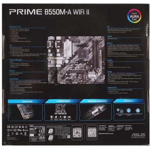 Материнская плата ASUS PRIME B550M-A WIFI II 90MB19X0-M0EAY0