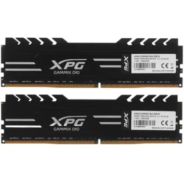 Оперативная память 16 Gb 3200 MHz ADATA XPG GAMMIX D10 Black (AX4U32008G16A-DB10)