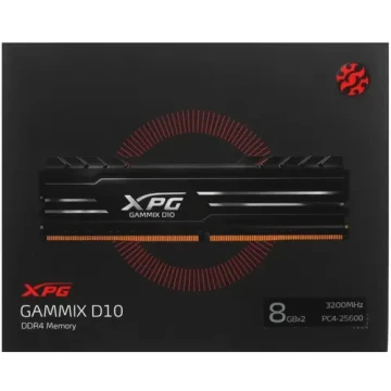 Оперативная память 16 Gb 3200 MHz ADATA XPG GAMMIX D10 Black (AX4U32008G16A-DB10)