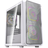 Компьютерный корпус Powercase Mistral SM06 TG ARGB White (CMMSM06W-A3)