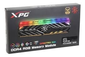 Оперативная память 8 Gb 3200 MHz ADATA SPECTRIX D41 X TUF RGB Black (AX4U32008G16A-SB41)