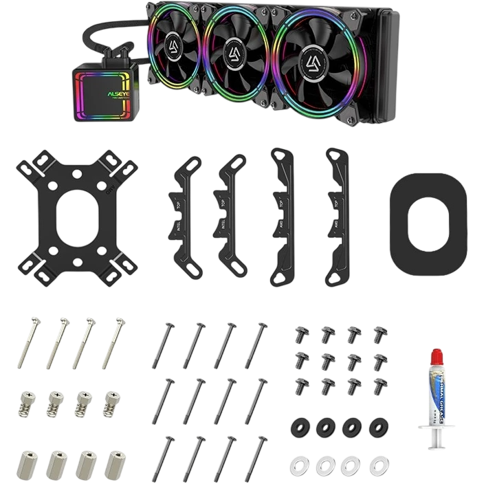 Система жидкостного охлаждения для процессора ALSEYE H360 LED fan