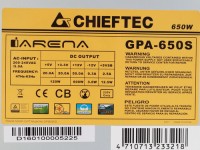 Блок питания Chieftec 650W IARENA GPA-650S OEM