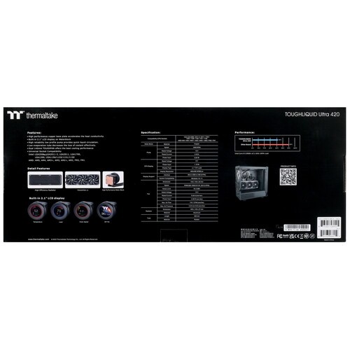Система жидкостного охлаждения для процессора Thermaltake TOUGHLIQUID Ultra 420 Black CL-W366-PL14BL-A PWM