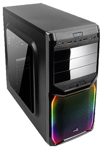 Компьютерный корпус AEROCOOL V3X RGB WINDOW Black