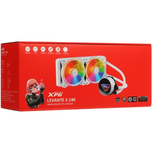 Система жидкостного охлаждения для процессора ADATA XPG Levante X 240 RGB White LEVANTEX240-WHCWW