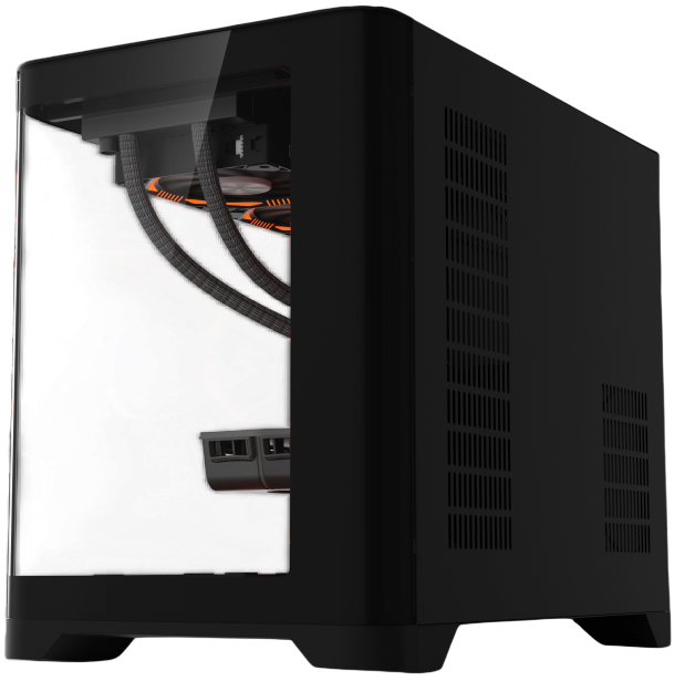 Компьютерный корпус 1STPLAYER UVIEW UV6 Black (UV6-BK)