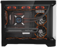 Компьютерный корпус 1STPLAYER UVIEW UV6 Black (UV6-BK)