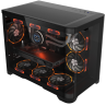 Компьютерный корпус 1STPLAYER UVIEW UV6 Black (UV6-BK)