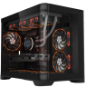 Компьютерный корпус 1STPLAYER UVIEW UV6 Black (UV6-BK)