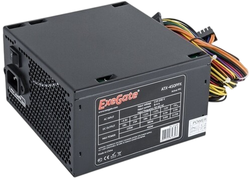 Блок питания ExeGate 450W Black (EX221640RUS)