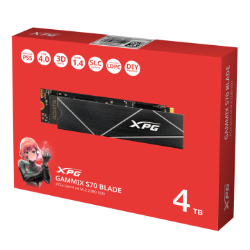 Твердотельный накопитель ADATA XPG 4000 Gb BLADE S70 (AGAMMIXS70B-4T-CS)