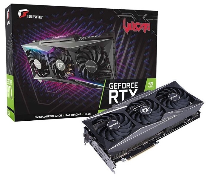 Видеокарта Colorful (RTX 3080 VULCAN OC 10G-V) GeForce RTX 3080 VULCAN OC 10G-V