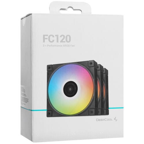 Комплект вентиляторов для корпуса Deepcool FC120-3 IN 1 RGB PWM R-FC120-BKAMN3-G-1