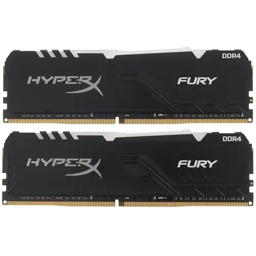 Оперативная память 32 Gb 2666 MHz Kingston HYPERX FURY RGB Black (HX426C16FB3AK2/32) 