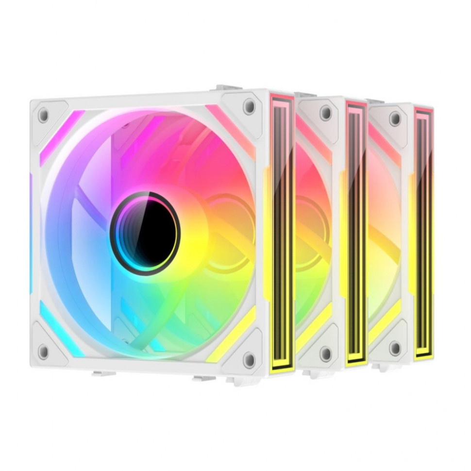 Комплект вентиляторов для корпуса XASTRA FS120W Reverse ARGB Infinity lighting effect White (FS120-3WA-SRX-GL)