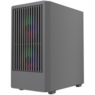 Компьютерный корпус Powercase Mistral SM07 TG ARGB Black (CMMSM07B-A3)