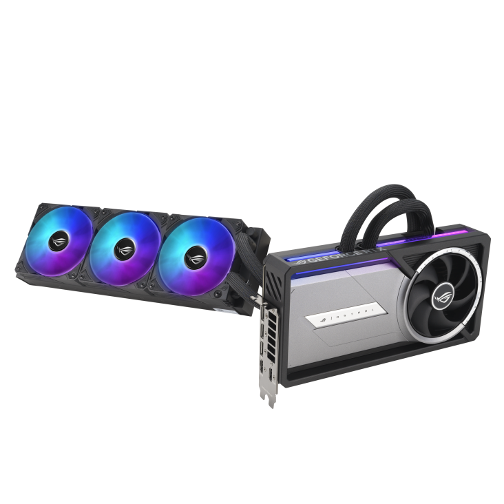 Видеокарта ASUS (ROG-ASTRAL-LC-RTX5090-O32G-GAMING) GeForce RTX 5090 32GB ROG ASTRAL LC OC GAMING (90YV0LW2-M0NA00)