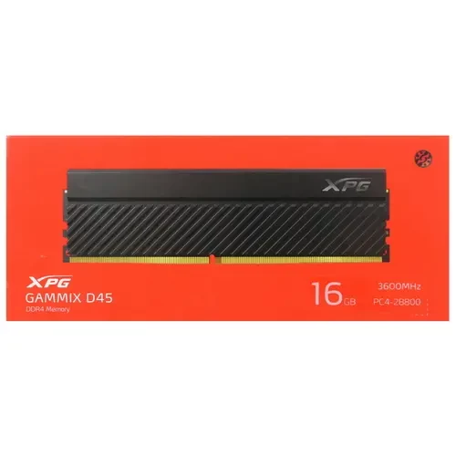 Оперативная память 16 Gb 3600 MHz ADATA XPG GAMMIX D45G RGB Black (AX4U360016G18I-CBKD45)