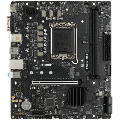 Материнская плата MSI PRO H610M-E
